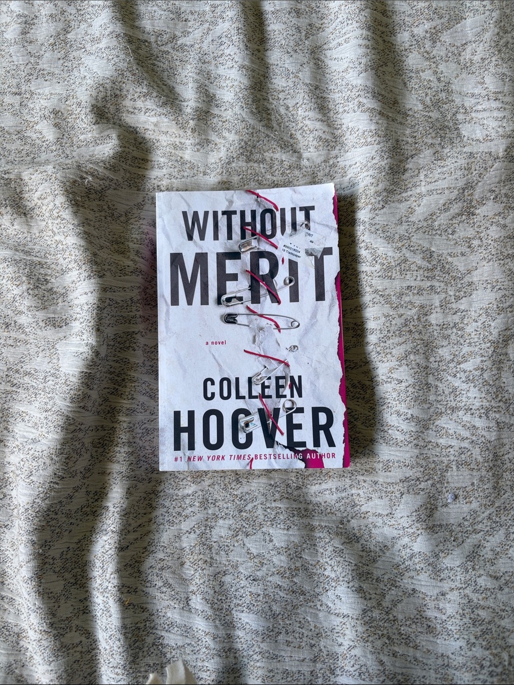 Without Merit by Colleen Hoover - White & Pink Paperback